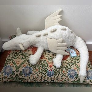 LIKE-NEW Jellycat Large Snow Dragon - Rare, VHTF